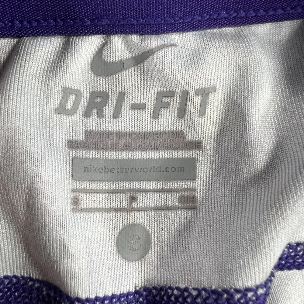 Nike Leggings Womens Small Purple Active Casual Dri Fit Gym Run Lift Yoga